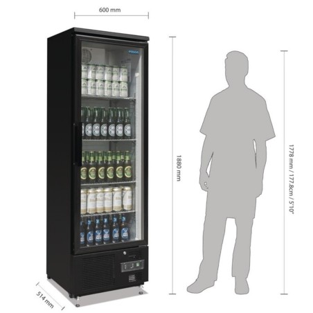 Arrière-bar vertical 307 litres POLAR Arrière-bar vertical 307 litres POLAR