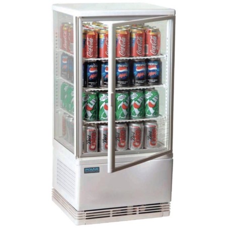 Mini-vitrine réfrigérée 4 niveaux blanche POLAR Mini-vitrine réfrigérée 4 niveaux blanche POLAR