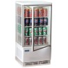 Mini-vitrine réfrigérée 4 niveaux blanche POLAR Mini-vitrine réfrigérée 4 niveaux blanche POLAR