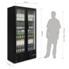Arrière-bar réfrigéré vertical 490 litres (portes battantes) POLAR Arrière-bar réfrigéré vertical 490 litres (portes battantes) POLAR