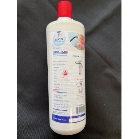 Cartouche de remplacement 7500 litres pour filtre CLICOFSEB POLAR, Ref. CLICO38GOB Cartouche de remplacement 7500 litres pour filtre CLICOFSEB POLAR, Ref. CLICO38GOB