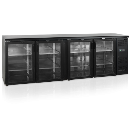 Arrière-bar réfrigéré 4 portes vitrées TEFCOLD, Ref. CBC410G Arrière-bar réfrigéré 4 portes vitrées TEFCOLD, Ref. CBC410G
